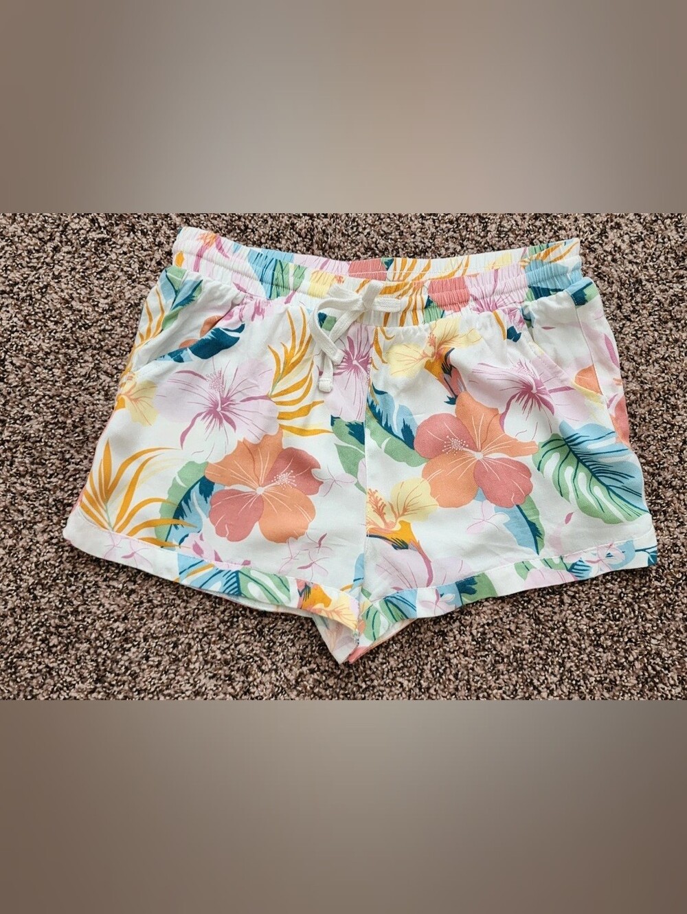 Hurleys Women's Floral Drawstring Casual Shorts